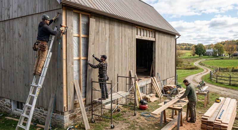 Barn Siding Replacement in Boston, MA